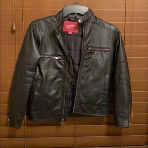 Boys faux leather jacket